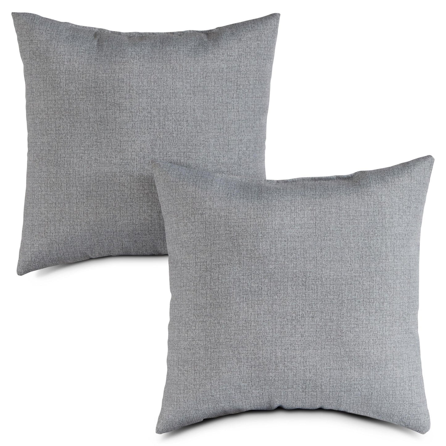 Set of 2 Outdoor Throw Pillows 17 x 17 Inch – Reversible Square Patio Accent Pillows – Weather-Resistant Polyester Fabric – Eco-Friendly Recycled Polyfiber Fill, Arctic Paisley