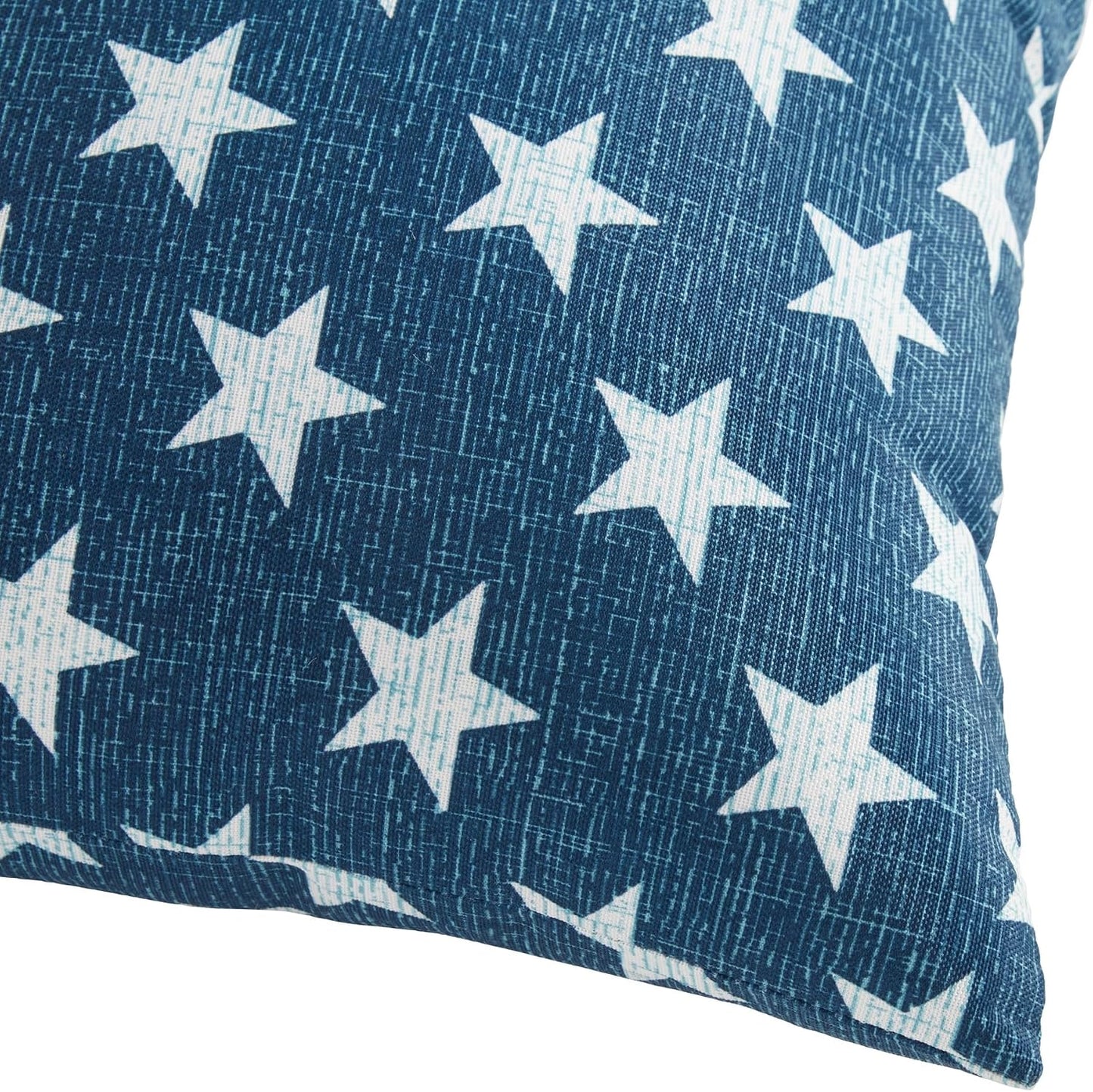 Greendale Home Fashions 2-Pack Outdoor 19x12 inch Rectangle Decorative Throw Pillow, Stars